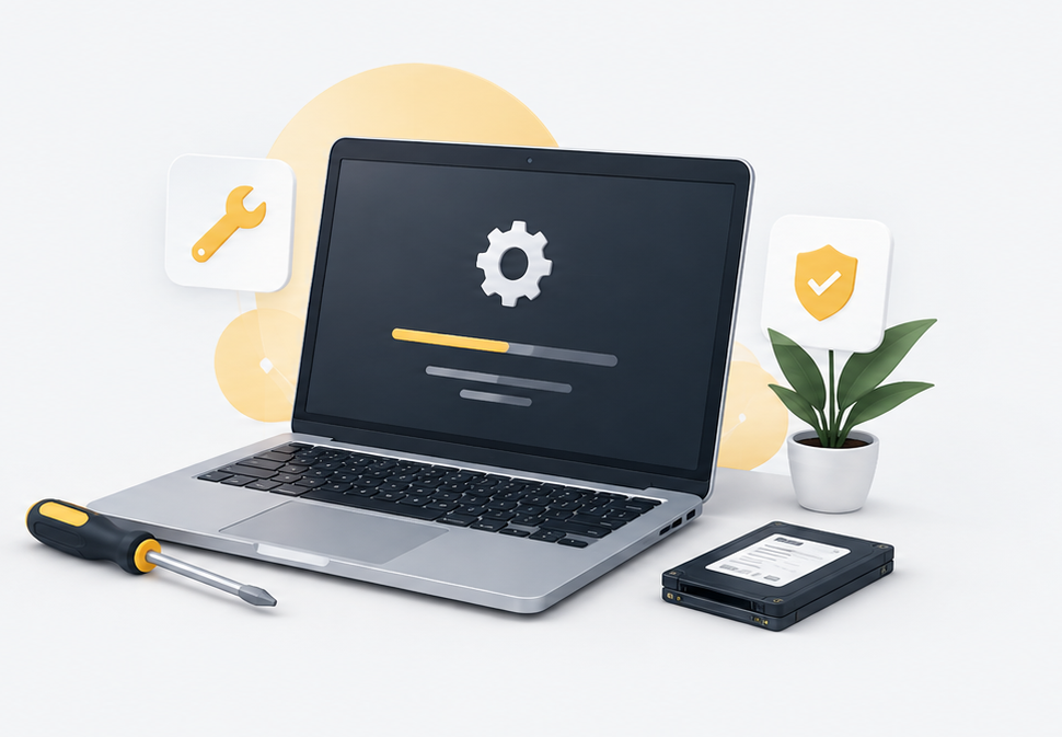 Laptop repair and upgrade